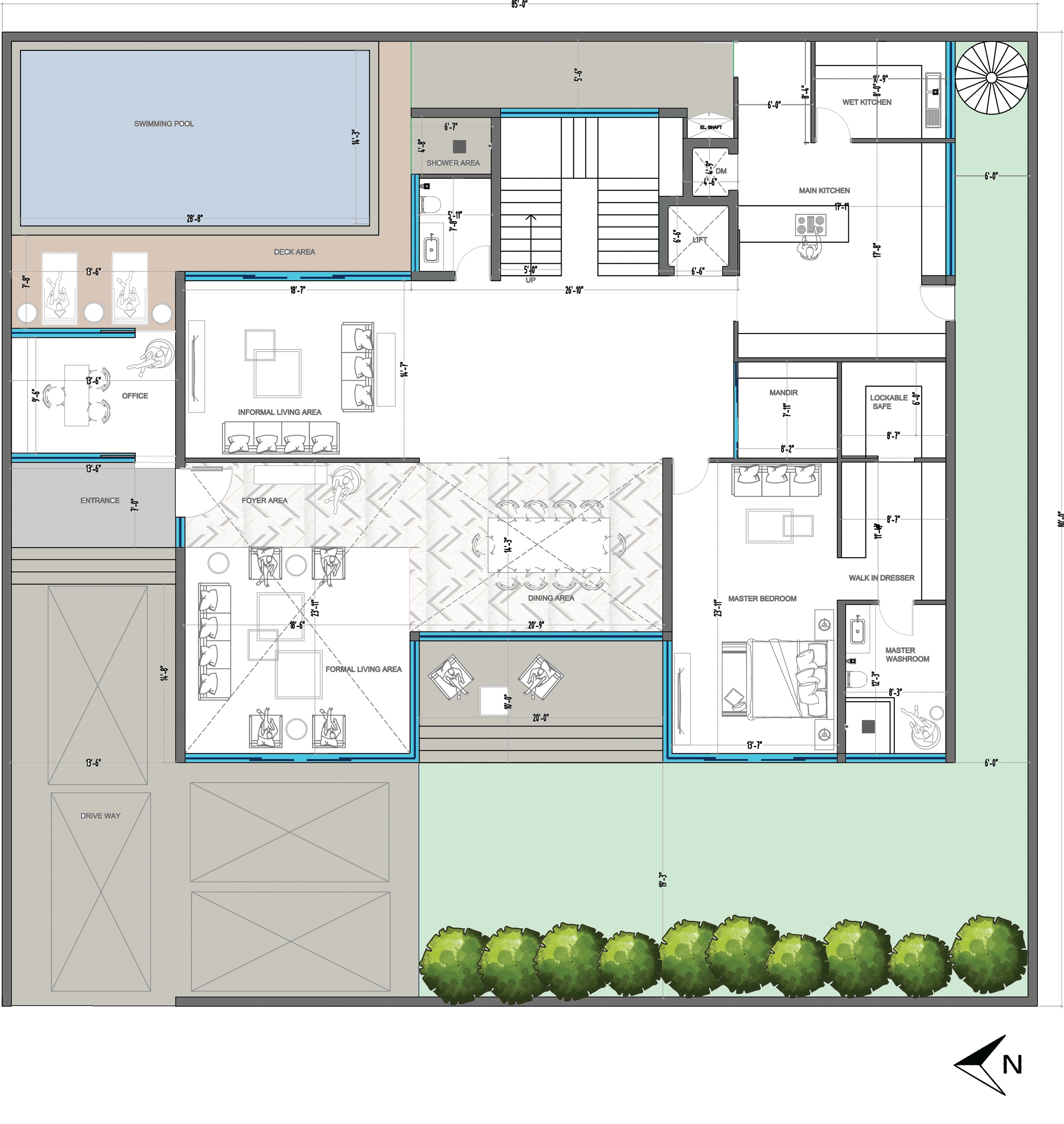 Vaastu Tips for Space Planning of a house.